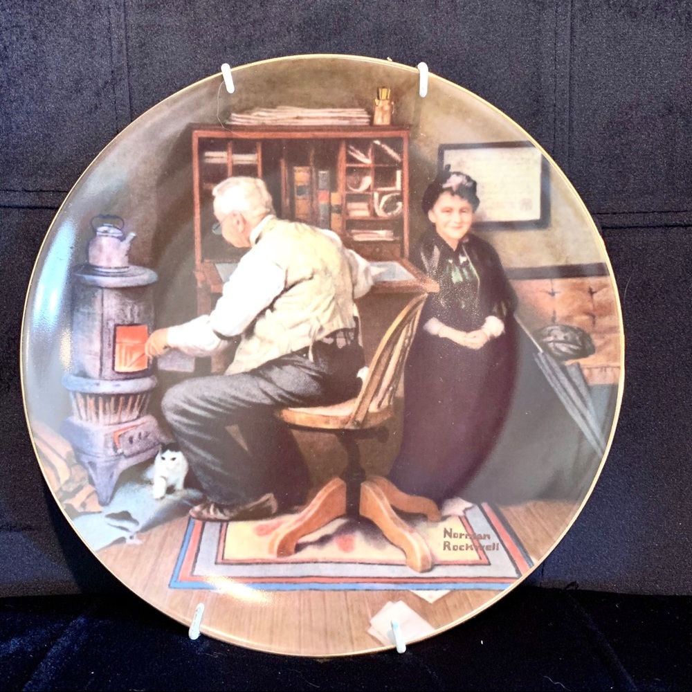 COPY - KNOWLES CHINA “Keeping Company”by Norman Rockwell